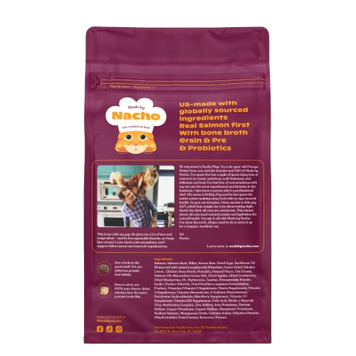 Made by Nacho Premium Dry Cat Food High Protein Kibble with Bone Broth