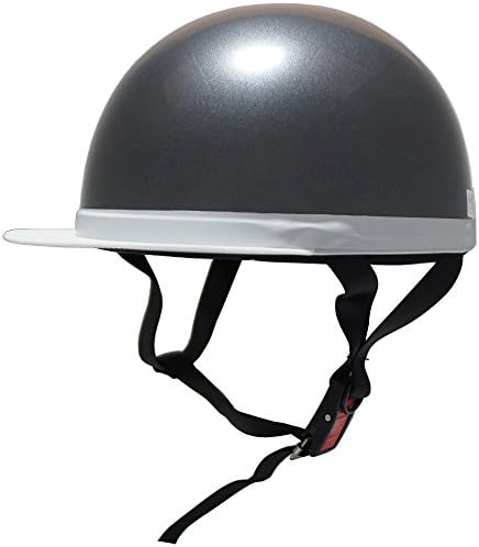 ビーアンドビー バイク用ヘルメット 白ツバ 半キャップ Sgマーク適合品 ガンメタ フリーサイズ