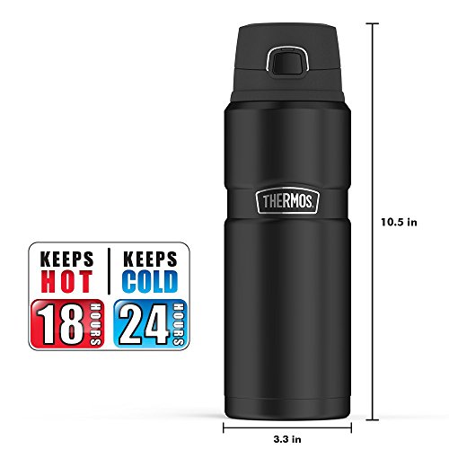 THERMOS Stainless King VacuumInsulated Drink Bottle, 24 Ounce, Matte