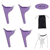 small homeware Female Urination Device, Women Lady Portable Urinal Camping Travel Urination Device Urine Funnel Toilet, 4 Piece