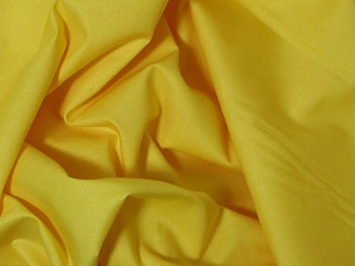 100% Organic Cotton Muslin Fabric - Dark Yellow - By The Yard