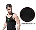 FitnessSun - Mens Tights Undershirt - Compression Base layer - Body Shaper Sports Muscle Tank Top - Abs Abdomen Slim Black LRG