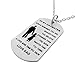 Burning Love Inspirational Pendant Necklace Stainless Steel Dog tag Always Remember You are Braver to My Son/Daughter BLMDP2