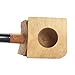 FULUSHOU Tobacco Pipe Mediterranean Briar Wood Block - Semi-Finished Tobacco Pipe -Style 2