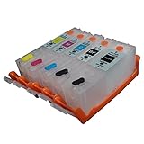 CEYE For CANON IX6820 MX722 MX922 Empty Refillable Ink Cartridge PGI-250 CLI-251 5pcs