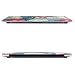 iDOO Soft Touch Hard Plastic Matte Case for MacBook Air 13 inch Model A1369 and A1466 - Tropical Palm Leaves with Red Flowers