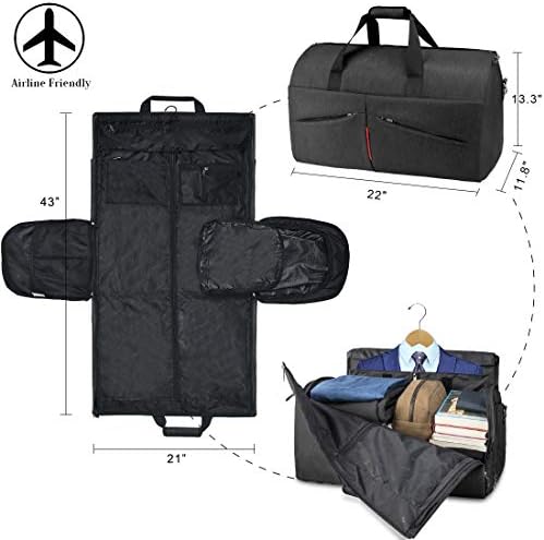 luggage with hanging compartment