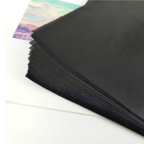 200Pcs Carbon Graphite Paper and Tracing Paper - Transfer Paper Wood Carving and Tracing - Thumbnail 6