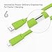 VOJO BASIC2 Samsung Galaxy S5 Charger Cord S6 Cable with Light [Green],   4FT/1.2m High Speed 2.0 A Male to B Sync and Charge for S7 S6 Edge Note 3 2 4 5 HTC ONE M8 M9 LG G4 G5 G3, Canon Nikon Camera