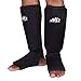 ARD Shin Instep Protectors, Guards Pads Boxing, MMA, Muay Thai (Black, Medium)