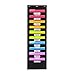 Black Pocket Chart for Classroom - 10 Pocket Storage Rainbow Pocket Charts , 3 Over Door Hangers Included, Hanging Wall File Organizer for File Folders, School Mailbox, Home/Office Papers