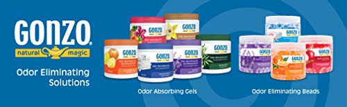 Gonzo Odor Absorbing Gel - 2 Pack - Odor Eliminator for Car Closet Bathroom and Pet Area, Captures and Absorbs Smoke Mold and Other Odors - 14 Ounce - Thumbnail 5