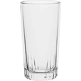 AmazonCommercial Drinking Glasses, Highball - Set of 8, Clear, 12.9 oz