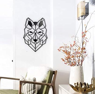 Cabeza De Lobo De Metal Metal Pared Arte Decoracion De Pared