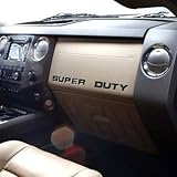 BDTrims Dashboard Raised Letters Compatible with 2008-2016 Super Duty Models (Black)
