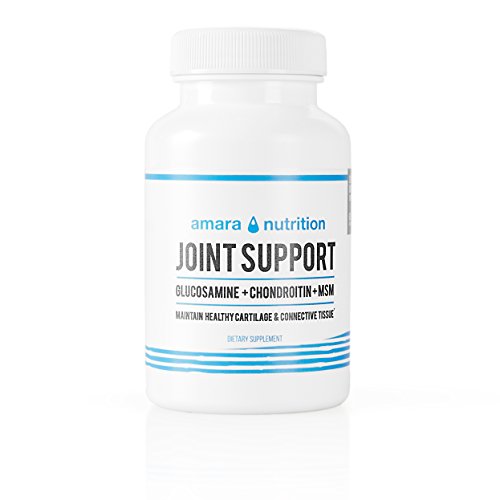 Glucosamine Chondroitin MSM Joint Supplements Daily Supplement for Cartilage & Connective Tissue Health - Sore & Aching Joints Support: 60 Capsules