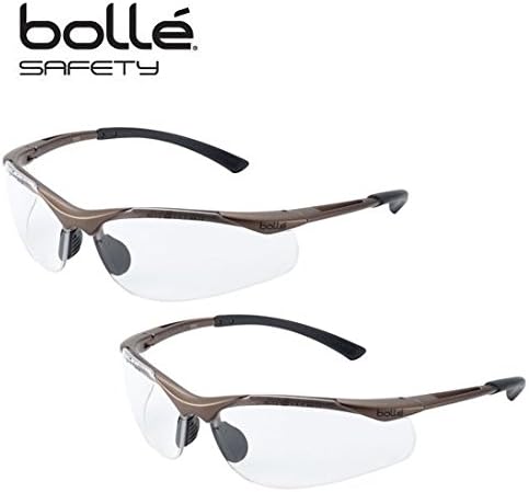 Bolle Contour Platinum CLEAR with Scratch Resistant Coating 2-10 Pieces (2)