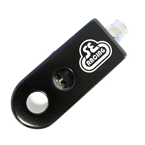 SE Bikes BMX Chain Tensioner Single Bolt 3/8" Axle Compatible Black Ano