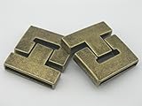 3 Sets-- 3 Colors 30x2.8mm Large Size Strong Magnetic Clasp for Elegant Bracelet Making (Antique Brass)