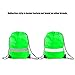 GoodtoU Drawstring Backpack Bags - 10 Pack Reflective Sack Backpack Sport Gym Cinch Bag Travel Fabric Drawstring Backpacks