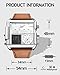 Top Plaza Men's Square Digital Electronic Genuine Leather Band 3ATM Waterproof LCD Sport Watch Casual Business Quartz Military Multifunction Back Light