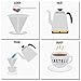 Podoy Paperless Pour Over Coffee Dripper | Stainless Steel Reusable Coffee Filter | Hand Drip Coffee Maker with Cup Stand