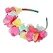 Candygirl Flower Crown Headbands for Women Girls Floral Hairband Wedding Festival Parties Hair Accessories Pack of 9 (bright colors)