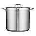 Tramontina 80120/002DS Gourmet Stainless Steel Covered Stock Pot, 20-Quart