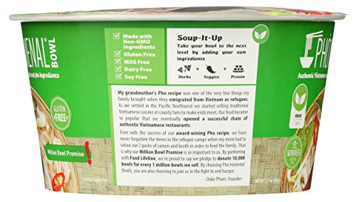 PHO’NOMENAL PHO VEGGIE SOUP, 2.1 OZ