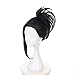 Ani·Lnc Black Cosplay Wigs Clip on Ponytail Heat Resistant Party Wigs with free cap