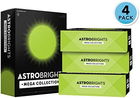 Astrobrights Mega Collection, Colored Cardstock, Bright Green, 1280 Sheets, 65 lb/176 gsm, 8.5" x 11" - MORE SHEETS! (91629-02)