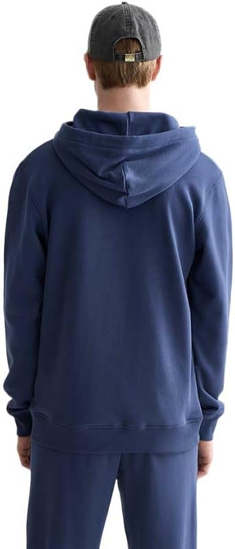 Herren Essential Badge Logo Hooded Sweatshirt, Oceana, M EU