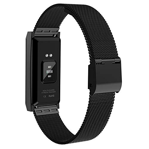 WoCoo Smartwatch IP68-Waterproof 0.96 inch Touch Screen Tracker Heart Rate Monitor Sleep Monitoring Smart Sports Watchï¼ˆBlackï¼‰