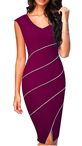 Homeyee Womens Chic Business Cap Sleeve Pencil Sheath Party Cocktail |  Desertcart Guyana