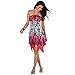 TINYHI Women's Top Pretty Handkerchief Halter Beach Dress Summer Printed Summer, Red, Medium