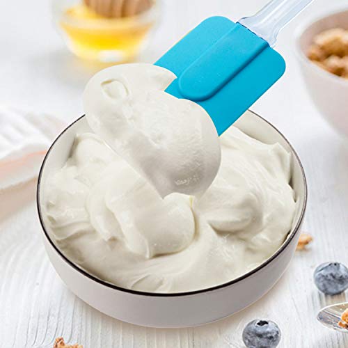 image for Bekith 5 Pack 12 Inch Silicone Spatulas, Dishwasher Safe, Soft and Fle
