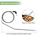 BBQ Thermometer Probe, Replacement Meat Thermometer Probe for Thermopro TP20, TP17, TP16, TP09, TP08, TP07, TP06s, TP04, AQHQUA Stainless Meat Probe High Temperature Resistant for Smoker, Grill, Oven