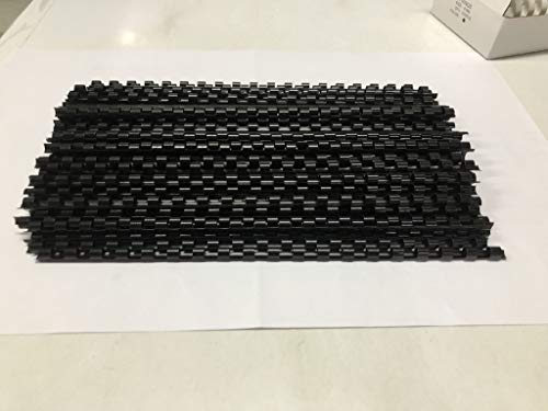 BNC 19 Rings Letter Size Plastic Binding Comb Pack of 100 Size: 6mm (1/4")