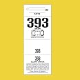 4 Part Valet Parking Tickets, 1000 Valet Tags, 110lb Card Stock White, Car Diagram on Front
