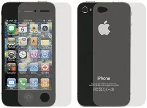 Grantwood Technology's iPhone 4 and NEW iPhone 4S, FRONT and BACK, 2-Pack Premium Screen Protector, Fits Verizon and AT&T Versions