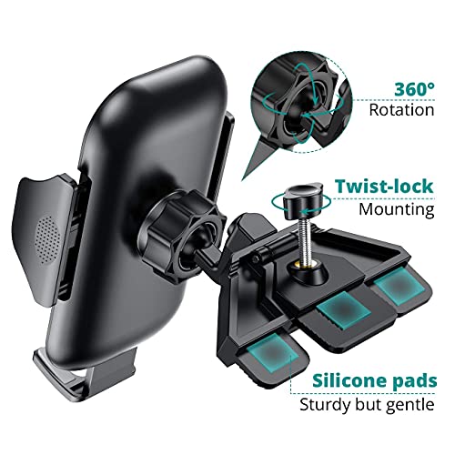 VICSEED 𝗠𝗶𝗹𝗶𝘁𝗮𝗿𝘆𝗚𝗿𝗮𝗱𝗲 𝗦𝘁𝘂𝗿𝗱𝘆 Phone Mount for Car, 𝗨𝗽𝗴𝗿𝗮𝗱𝗲𝗱 𝗔𝗻𝘁𝗶 𝗦𝗵𝗮𝗸𝗲