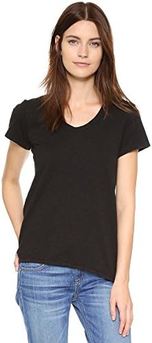 Women's S/S V-Neck Raw Hem Shirttail Foundation