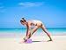 1 Blue and Light Blue Bicolor Yoga Block - 9 Inches by 6 Inches by 4 Inches