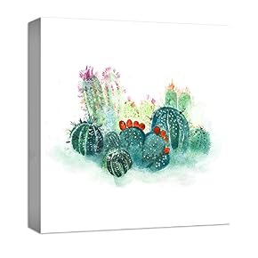 NWT Canvas Wall Art Beautiful Cactus Painting Artwork...