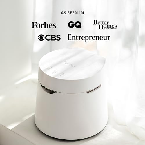 Carepod One Stainless Steel Humidifier for Large Room, Quiet & Safe for Baby, Only 3 Washable Parts & Easy to Clean, Ultrasonic Cool Mist Humidifiers for Bedroom, Filter-Free, Lasts 30Hrs (1Gal/4L)