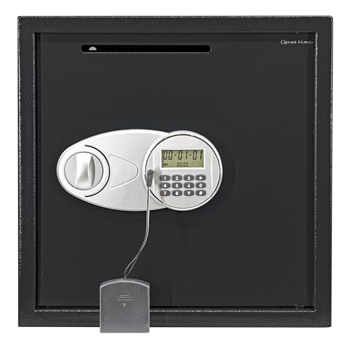 Genie Hand – Elektronischer Tresor Safe mit Einwurfschlitz – B-Klasse-Schloss – Anti-Bounce-Technologie (groß)