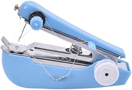 OKASU 1 Pcs Portable and Cordless Mini Portable Clothing Fabric Sewing Machine,Blue