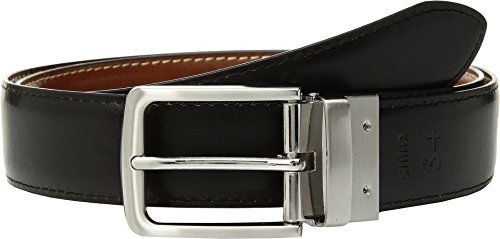 Steve Madden Mens 35mm Casual Reversible Belt Cognac/Black 34 One Size