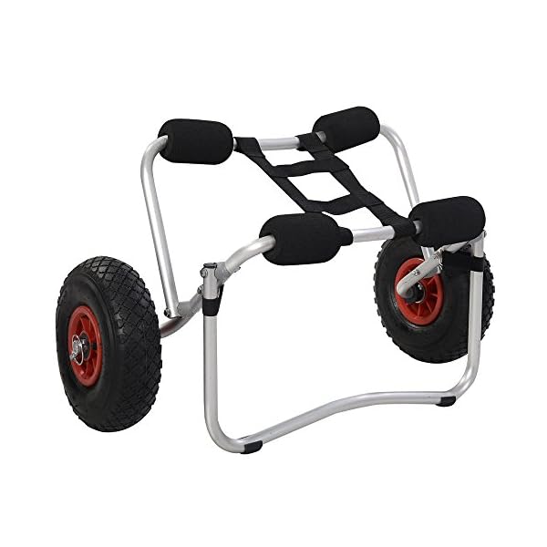 TOMTOP-Aluminum-Kayak-Jon-Boat-Canoe-Gear-Dolly-Cart-Trailer-Carrier-Trolley-Wheels TOMTOP-Aluminum-Kayak-Jon-Boat-Canoe-Gear-Dolly-Cart-Trailer-Carrier-Trolley-Wheels