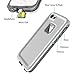 VersionTech IPX68 Waterproof Shockproof Shock Proof Snow Proof SnowProof DirtProof Dirt Proof Durable Case Cover for Apple iPhone 5S 5 With Small Mesh Bag-White